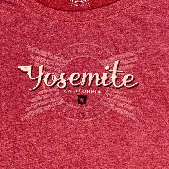 P51 Red Thread Women's Red Thread Yosemite California ¾ sleeve t-shirt XXL - Picture 2 of 4